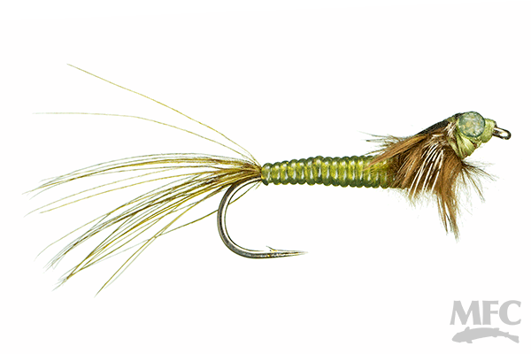 MFC Swimming Damsel - Dark Olive by Montana Fly Company, durable stillwater nymph fly available at Freestone Fly Shop