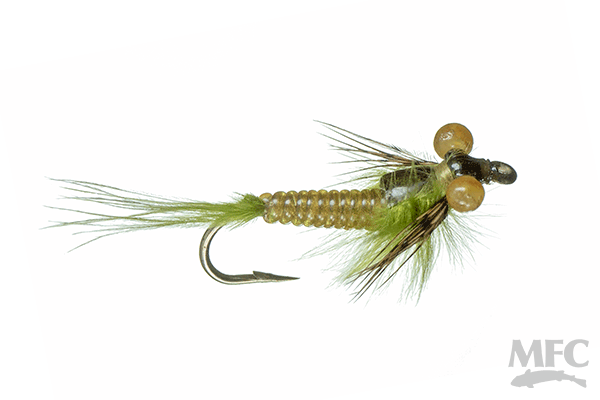 MFC Swimming Damsel - Light Olive by Montana Fly Company, durable stillwater nymph fly at Freestone Fly Shop