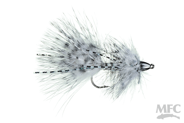 MFC Tungsten Found Ya Bugger - White by Montana Fly Company, durable fly fishing lure at Freestone Fly Shop