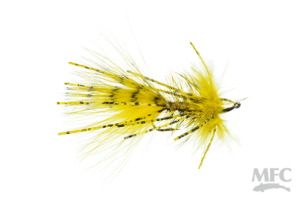 MFC Tungsten Found Ya Bugger - Yellow by Montana Fly Company, premium fly fishing lure at Freestone Fly Shop
