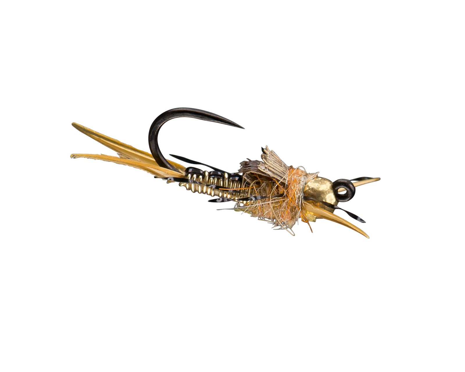 Rio Flies - Morrish Iron Sally Jig TB Yellow with brass bead head and detailed nymph body for fly fishing at Freestone Fly Shop