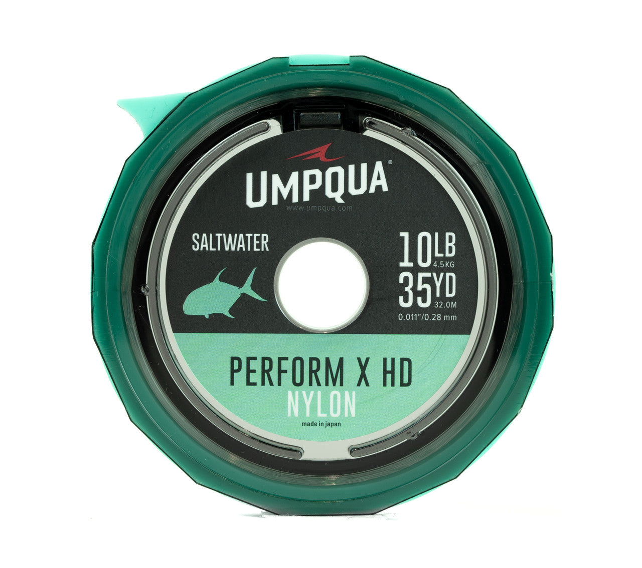 Umpqua Perform X Saltwater Nylon Tippet 10LB 35YD medium hard abrasion-resistant nylon by Umpqua Feather Merchants