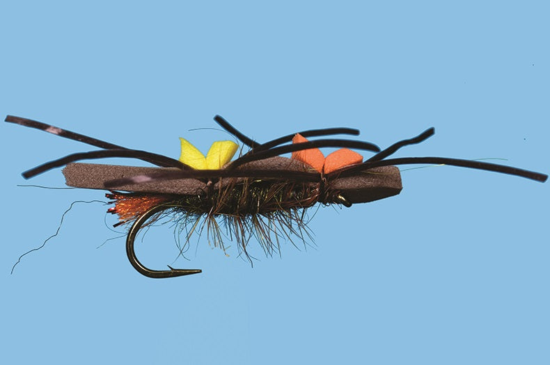 Solitude Flies - Plan B - Peacock featuring Chernobyl style with premium materials tied on Daichi hook for fly fishing expertise
