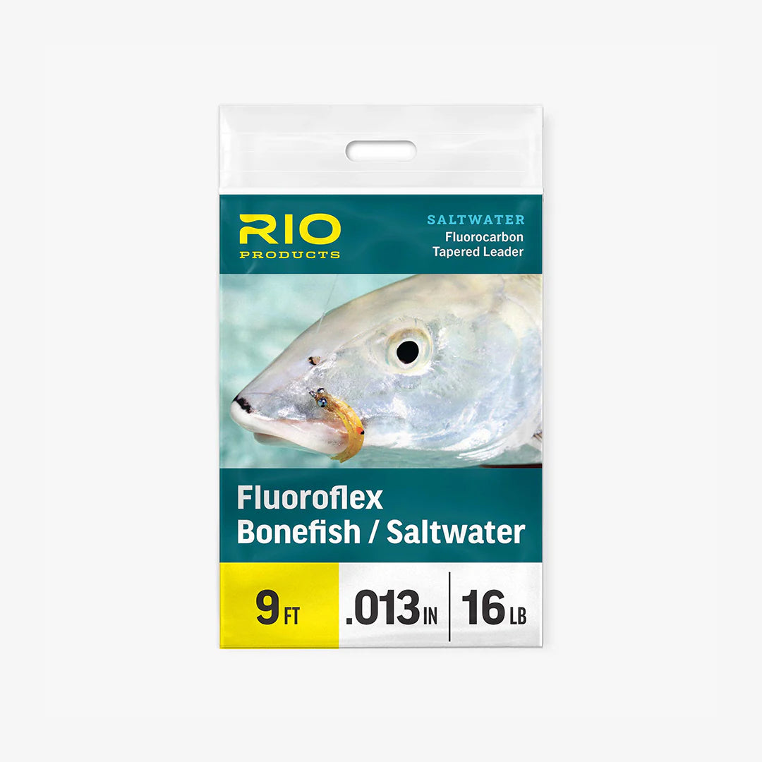 Rio Fluoroflex Bonefish/Saltwater leader by Farbank Pros, abrasion resistant fluorocarbon for clear water fishing