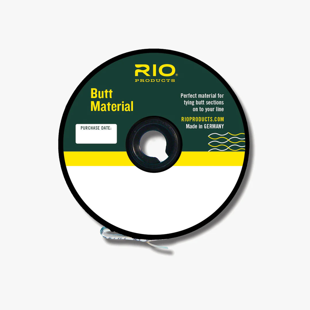 Rio Butt Material by Farbank Pros medium stiff nylon spool for tying durable fly fishing butt sections