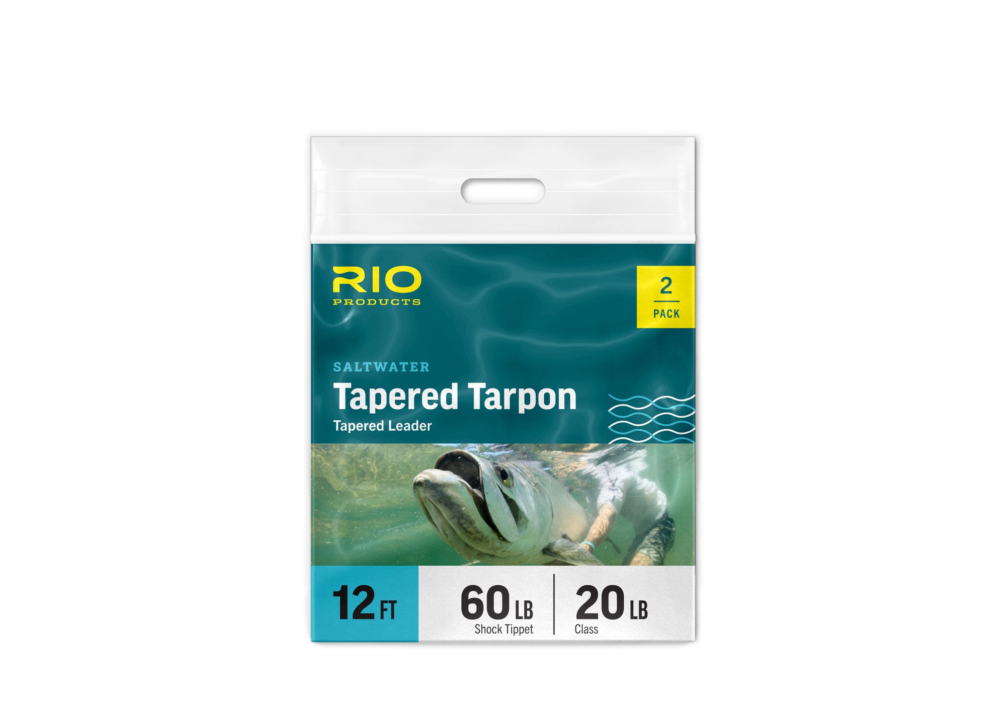 Rio Tapered Tarpon Leader 2 Pack by Farbank Pros for saltwater fly fishing with 12 ft tapered fluorocarbon leaders