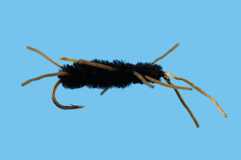 Solitude Flies - Stone Fly Nymph - Pat's Rubber Leg - Black with detailed legs for fly fishing at Freestone Fly Shop
