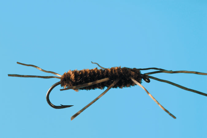 Solitude Flies - Stone Fly Nymph - Pat's Rubber Leg - Brown tied with premium materials for fly fishing at Freestone Fly Shop