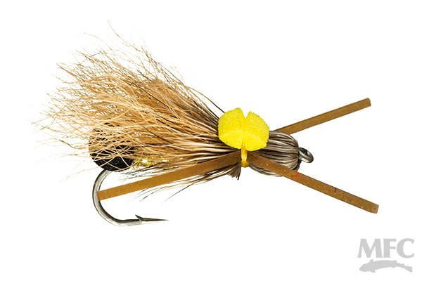 MFC Bullethead Golden Stone - Tan Wing by Montana Fly Company, unique stonefly pattern for fly fishing at Freestone Fly Shop