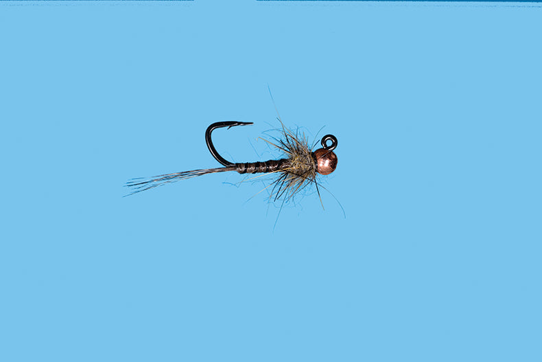 Solitude Flies - Tungsten Jig Slim Jim with copper bead and fine dubbing for expert fly fishing at Freestone Fly Shop