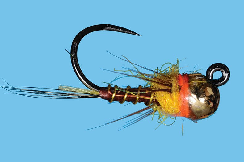 Solitude Flies - Tungsten Jig TNT - PMD featuring a weighted bead and detailed materials for fly fishing at Freestone Fly Shop