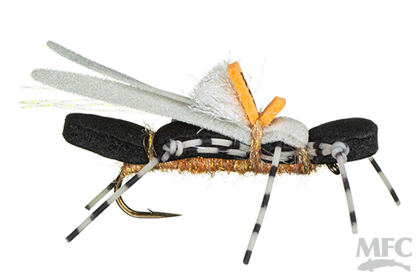 MFC Water Walker - Black/Peach by Montana Fly Company, durable Chernobyl pattern for fly fishing at Freestone Fly Shop
