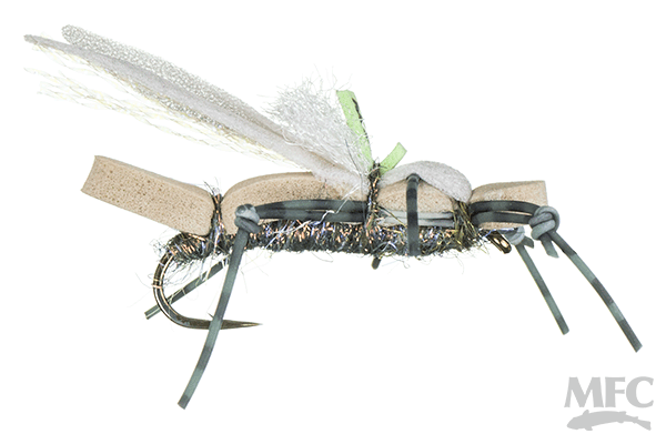 MFC Water Walker - Lt. Tan/Peacock by Montana Fly Company, durable Chernobyl style fly for fly fishing at Freestone Fly Shop