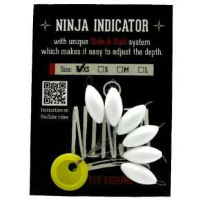Ninja Fly Fishing Adjustable Strike Indicators with Slide &amp; Hold system for easy depth adjustment at Freestone Fly Shop