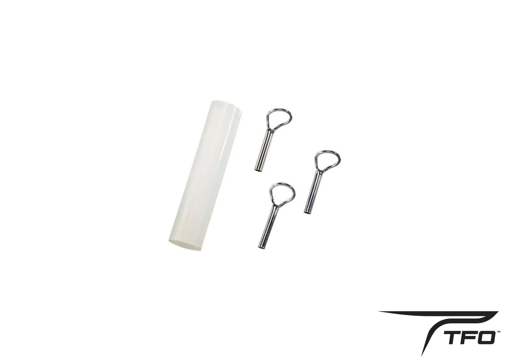 TFO Emergency Rod Repair Kit by Temple Fork Outfitters with three tip-tops and rod glue for fly fishing repairs