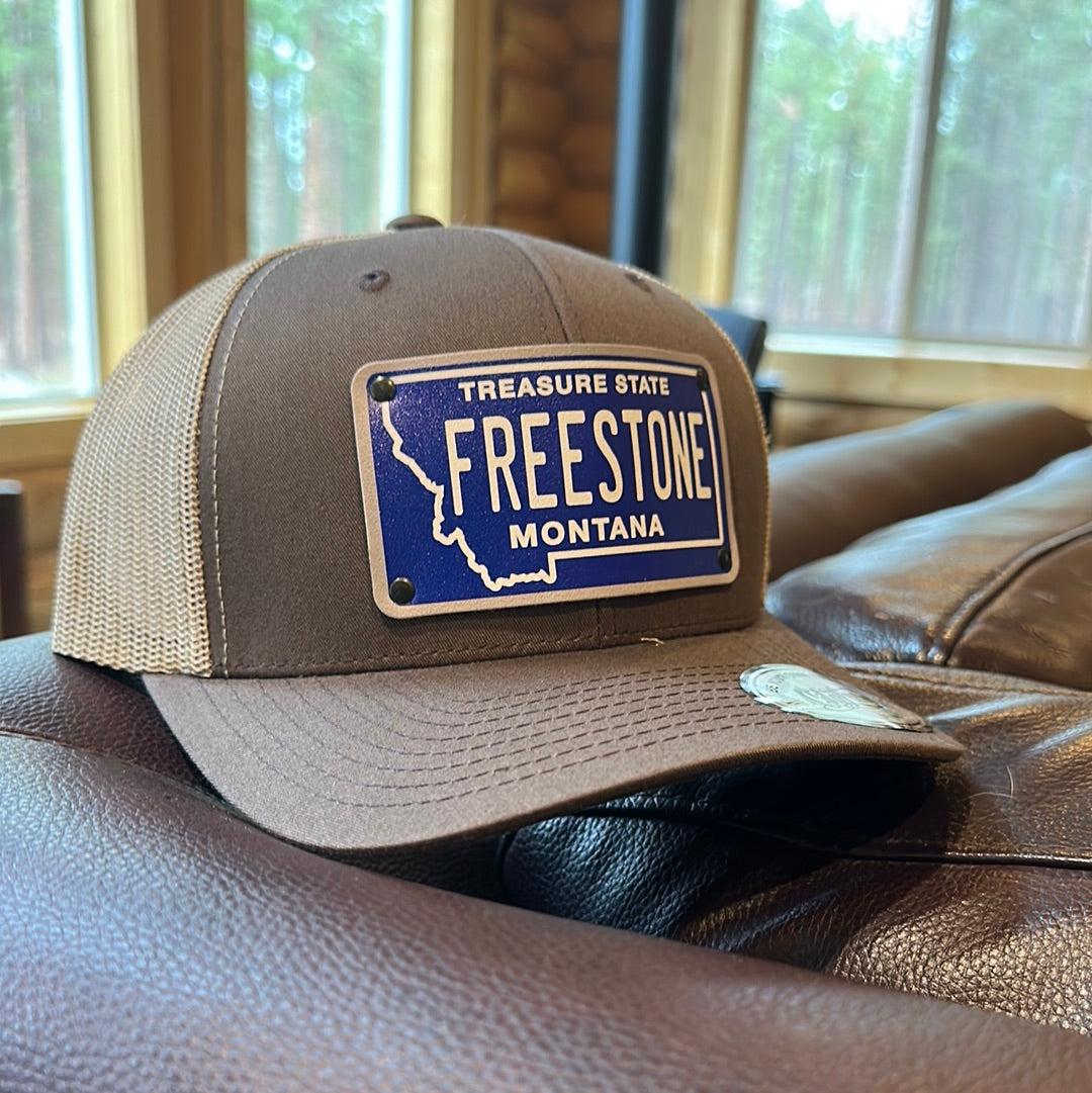 Citylocs Freestone Hat by Freestone Fly Shop featuring Montana license plate design for fly fishing fans