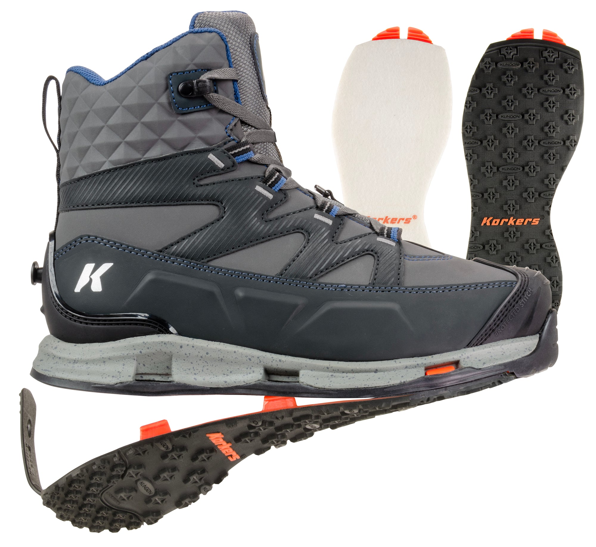 Korkers Bantam Lite Wading Boot with interchangeable OmniTrax sole system and rugged traction by Korkers at Freestone Fly Shop