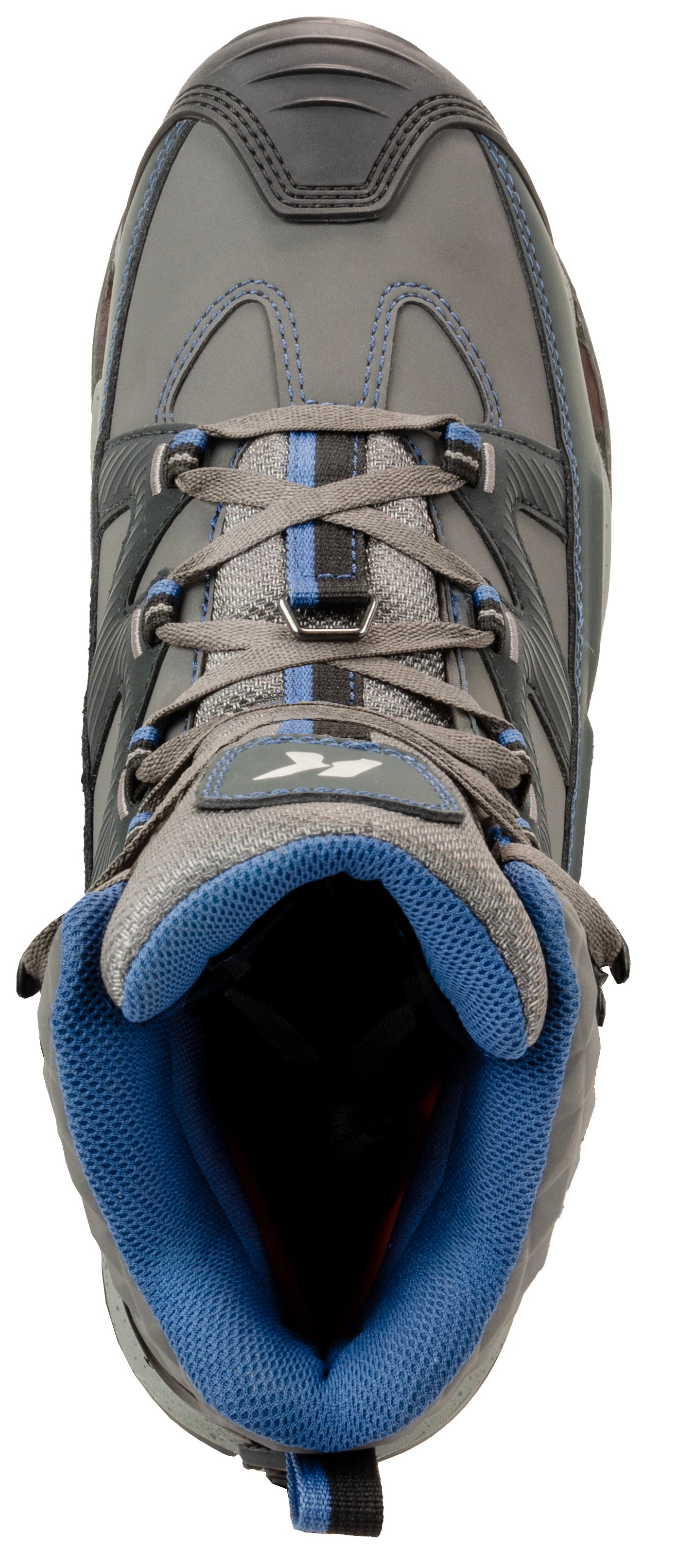Korkers Bantam Lite Wading Boot with blue padded collar and durable lacing system for versatile fly fishing terrain at Freestone Fly Shop