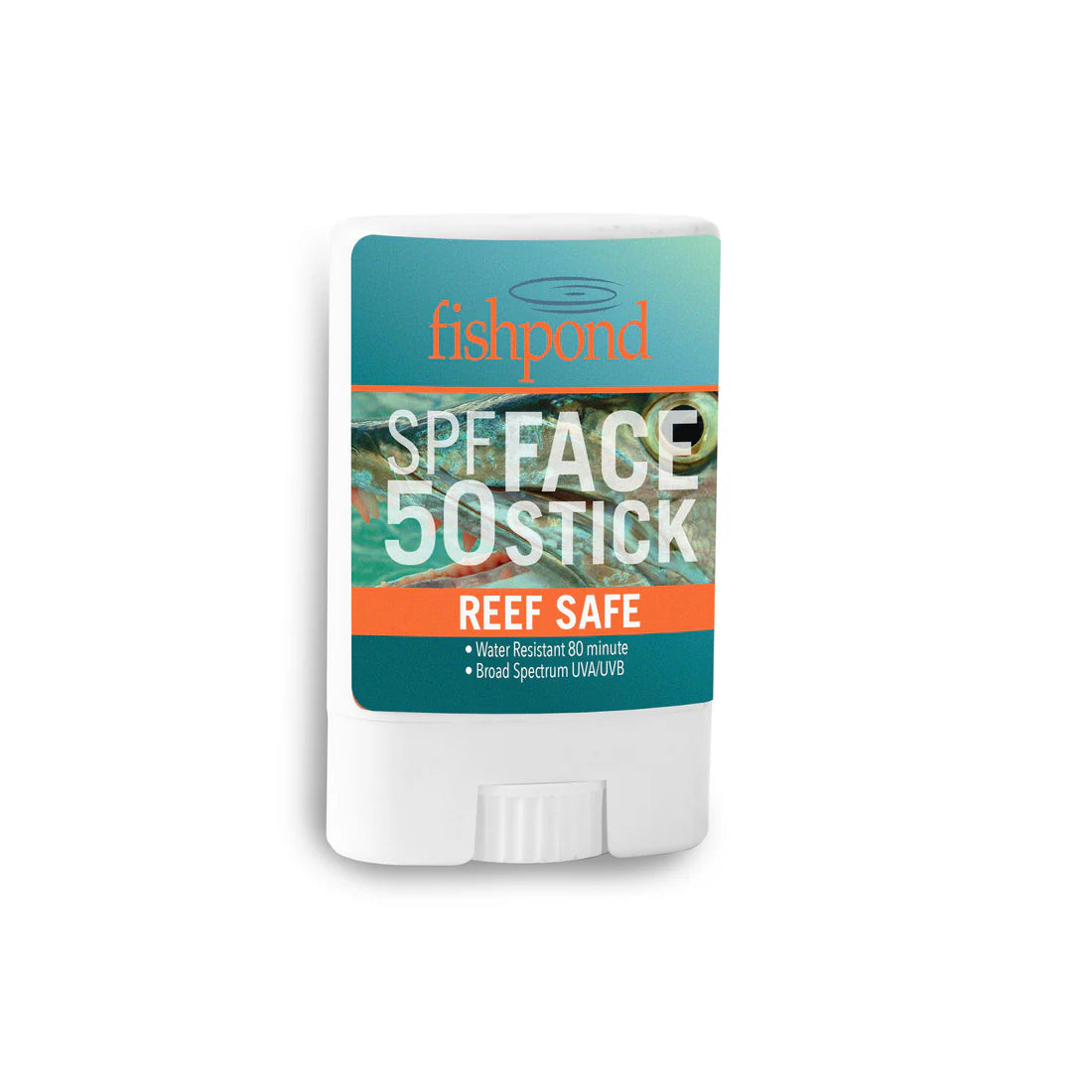 Fishpond Reef Safe Face Stick SPF 50 with 80-minute water resistance and broad spectrum UVA/UVB protection at Freestone Fly Shop