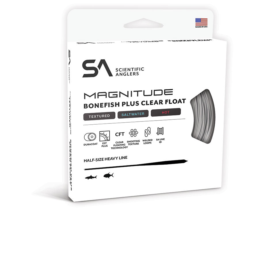 SA Magnitude Textured Bonefish Plus 10' Clear Float Tip Fly Line by Scientific Anglers for saltwater fly fishing at Freestone Fly Shop