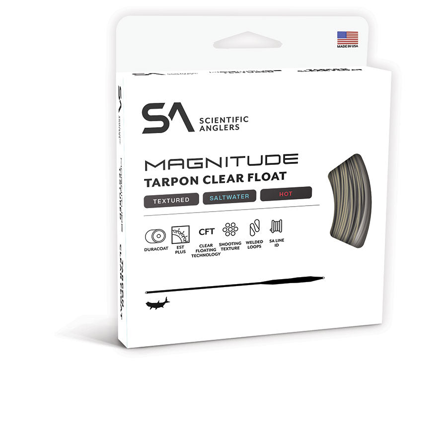 SA Magnitude Textured Tarpon 12' Clear Tip Fly Line by Scientific Anglers for saltwater fly fishing at Freestone Fly Shop
