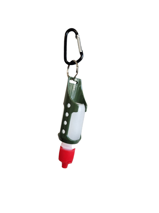 New Phase 1937 Aluminum Floatant Holder by New Phase Inc powder coated caddy with carabiner for fly fishing floatant bottles