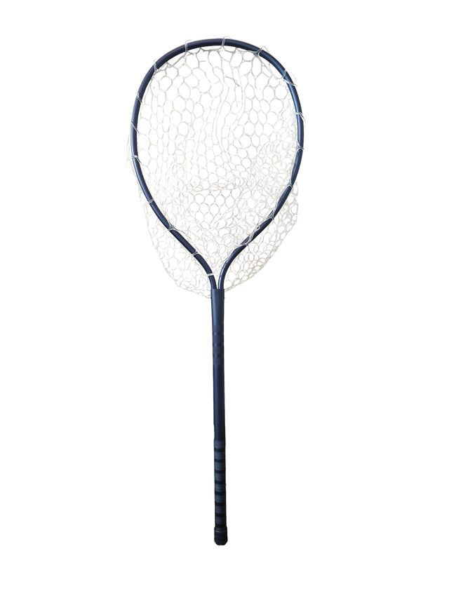 New Phase Aluminum Mid Length Net with rubber basket and anodized frame by New Phase Inc for guided fly fishing trips