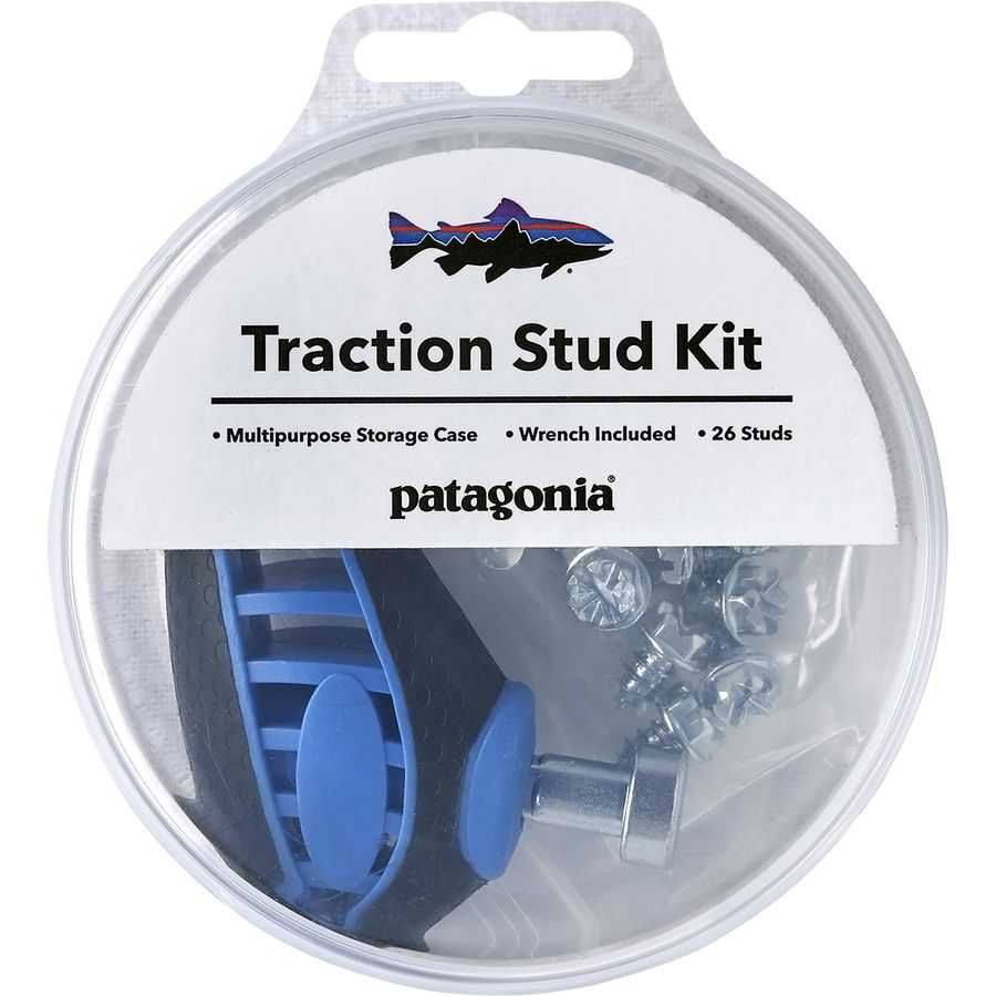 Patagonia Traction Stud Kit with wrench and 26 steel studs for Foot Tractor and River Salt wading boots at Freestone Fly Shop