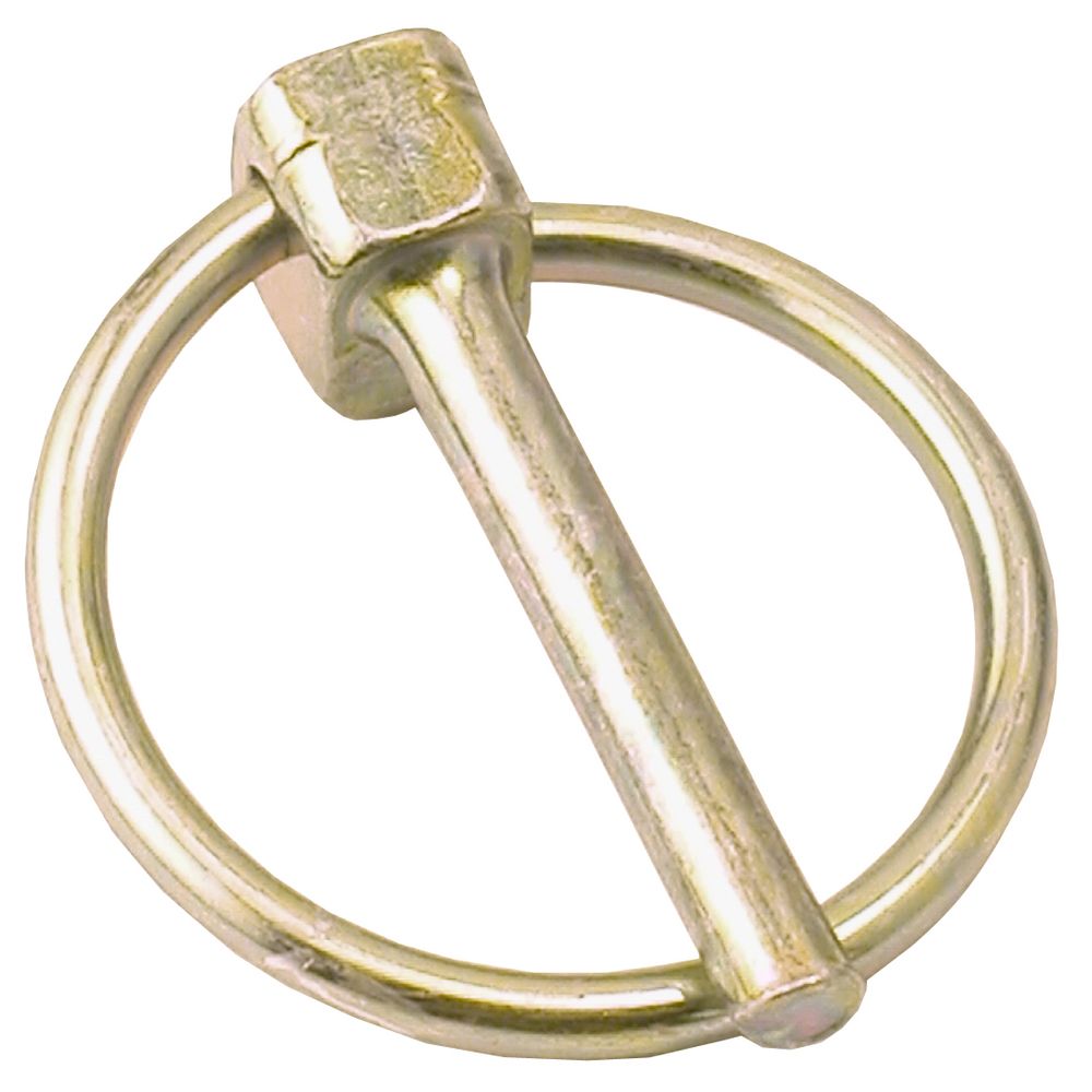 Oar Lock Lynch Pin in metal with circular retaining clip for quick and secure attachment of oarlocks