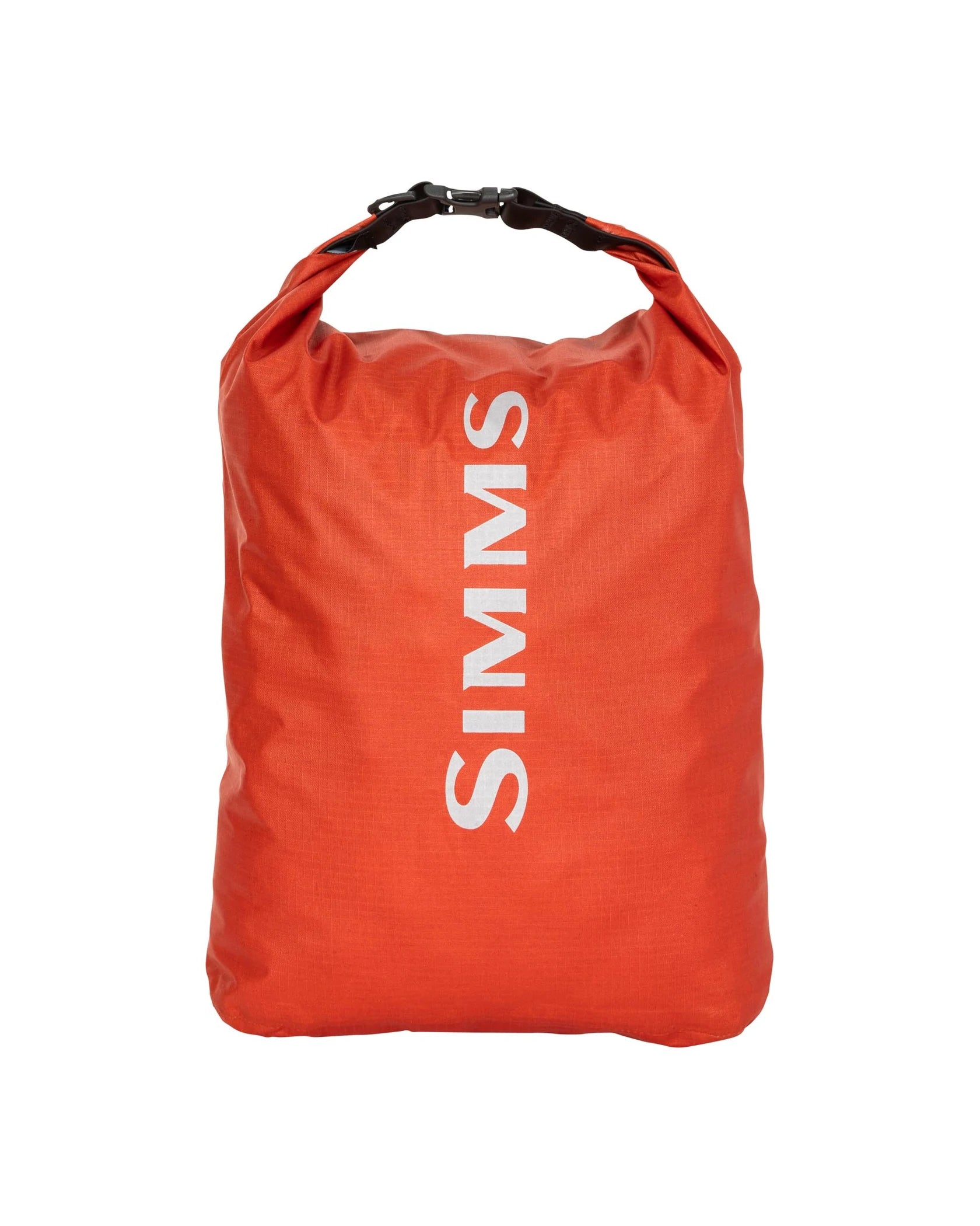 Simms Dry Creek Dry Bag in bright orange, waterproof roll-top design by Simms Fishing Products at Freestone Fly Shop