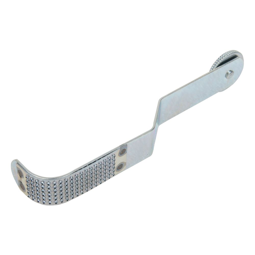 Nrs Roller Rasp Tool with metal handle and ribbed roller for roughening raft surfaces before glue application