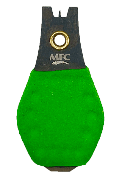 MFC Tungsten Carbide Nipper Hot Grip with bright chartreuse handle by Montana Fly Company at Freestone Fly Shop