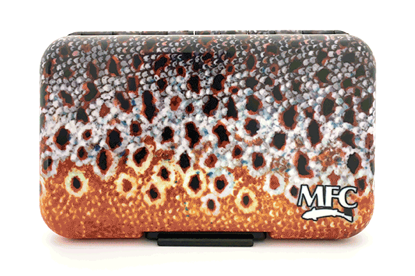 MFC Poly Fly Box by Montana Fly Company with detailed trout scale pattern for fly fishing gear at Freestone Fly Shop