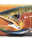 MFC Poly Fly Box by Montana Fly Company featuring colorful trout artwork for durable fly fishing storage at Freestone Fly Shop