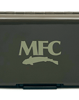 MFC Poly Fly Box by Montana Fly Company with sleek dark finish and subtle trout silhouette at Freestone Fly Shop