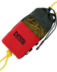 NRS Std Rescue Throw Bag with durable Cordura construction and bright yellow rope for whitewater safety at Freestone Fly Shop