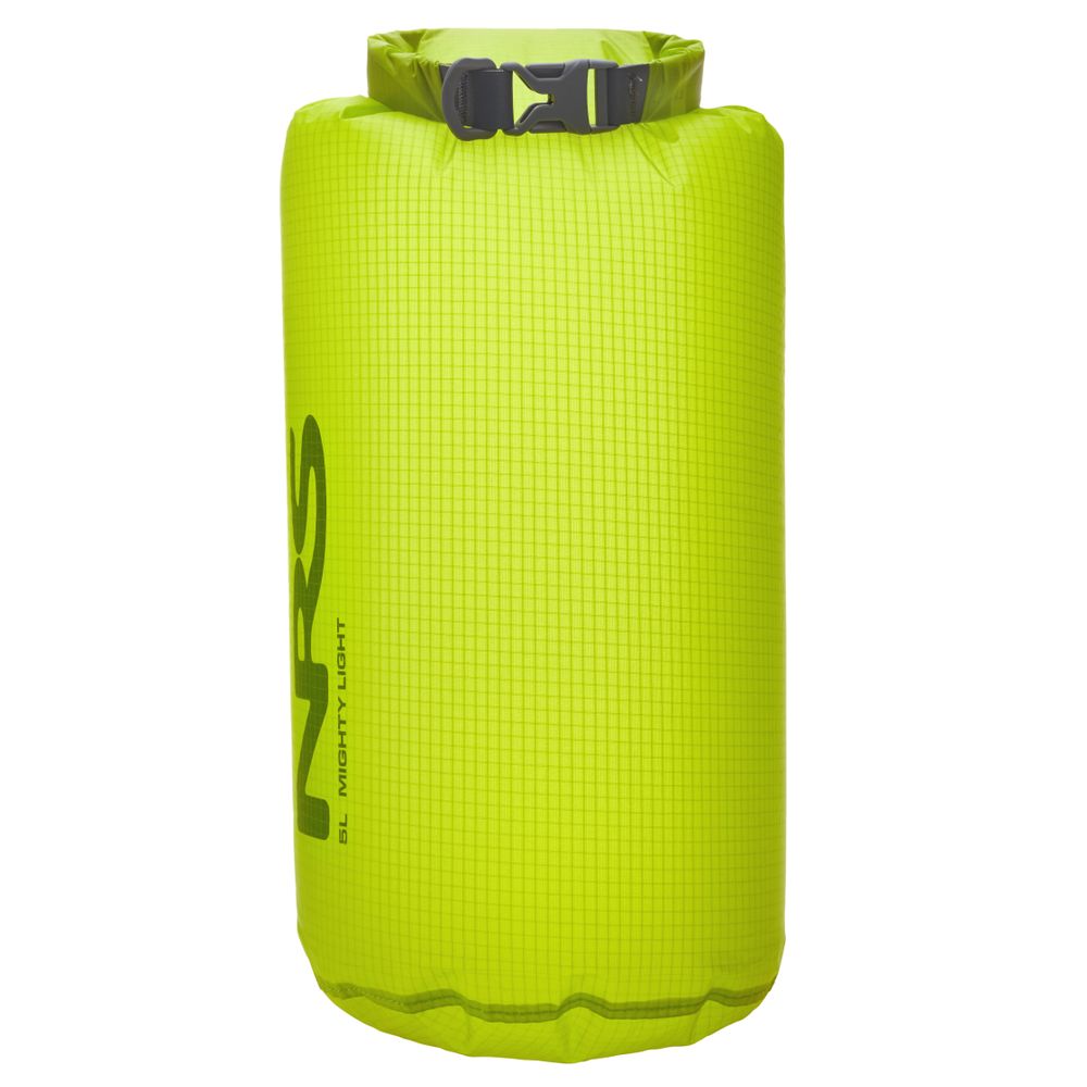 NRS Mighty Light Dry Sack in bright green by NRS for compact waterproof storage at Freestone Fly Shop fly fishing gear