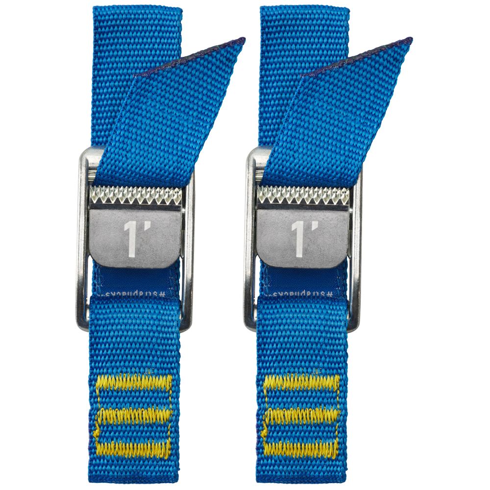 2 Pack 1" NRS Strap in blue with heavy-duty buckle for securing gear at Freestone Fly Shop