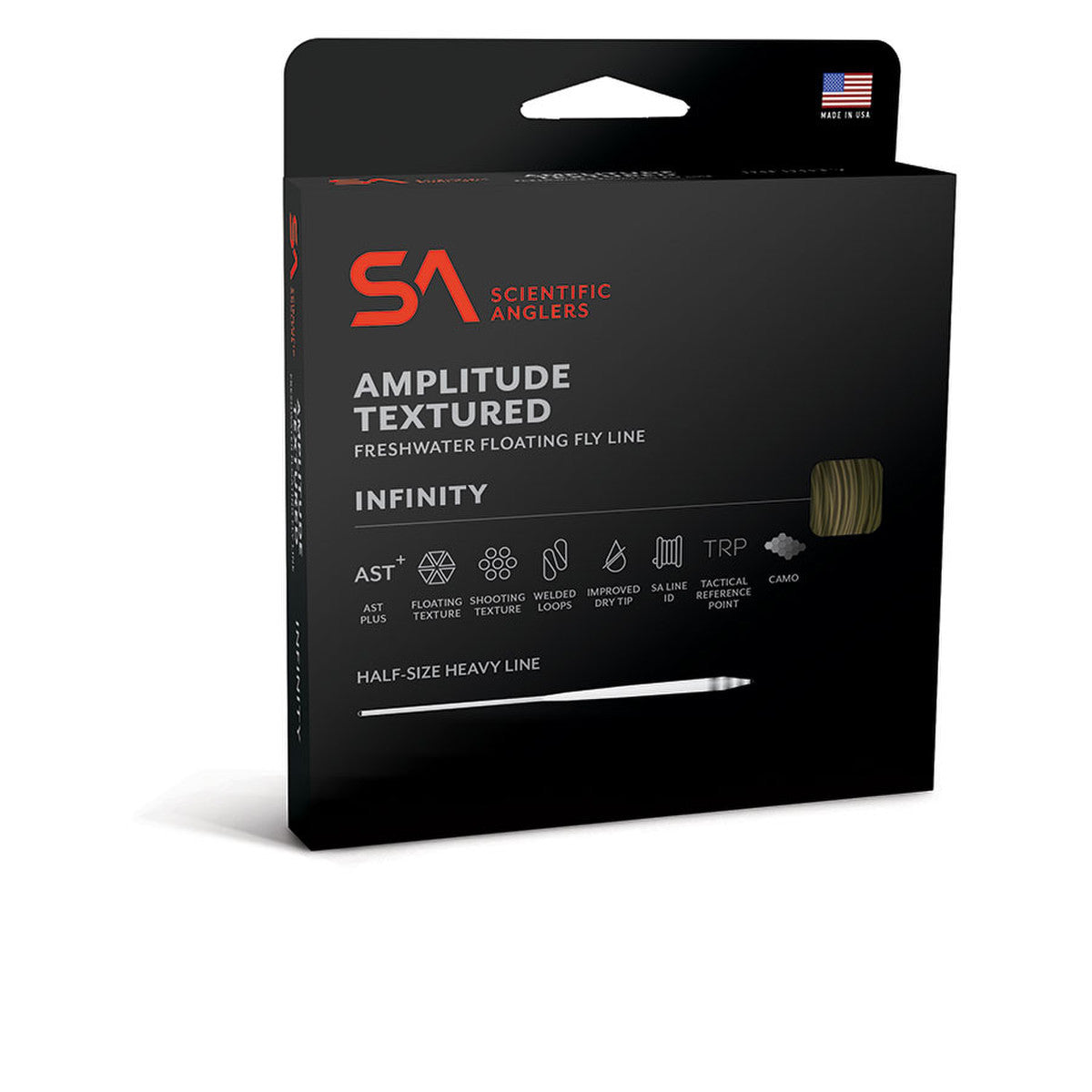 SA Amplitude Textured Infinity Fly Line by Scientific Anglers, freshwater floating fly line for precision and durability at Freestone Fly Shop