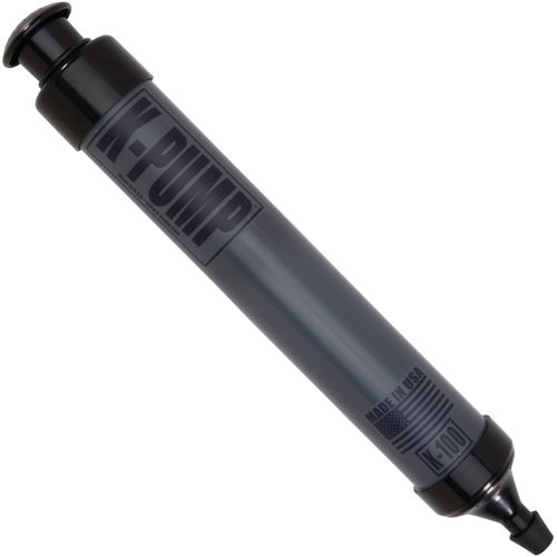 K-Pump 100 hand pump made in USA for quick inflation of inflatable rafts and kayak valves with easy storage design