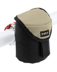 NRS ClampIT Drink Holder by NRS secures to crossbars with hook-and-loop lid for stable drink storage during outdoor activities
