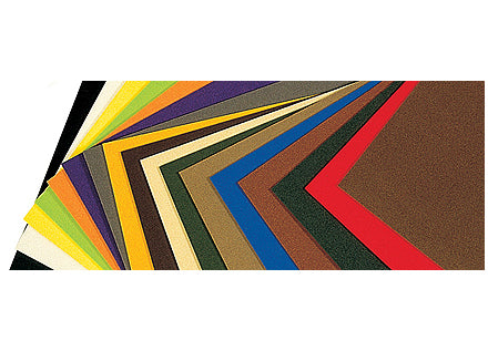 2MM Cross Link Foam sheets in assorted colors for detailed fly tying and crafting durable fishing materials
