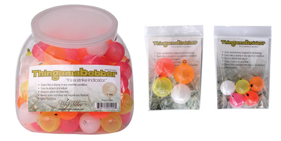 Thingamabobber strike indicators in assorted colors for fly fishing, available at Freestone Fly Shop