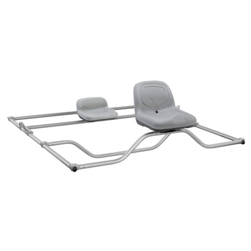 NRS Basic Fishing Frame with two molded seats and a durable metal frame designed for comfortable fishing on rafts