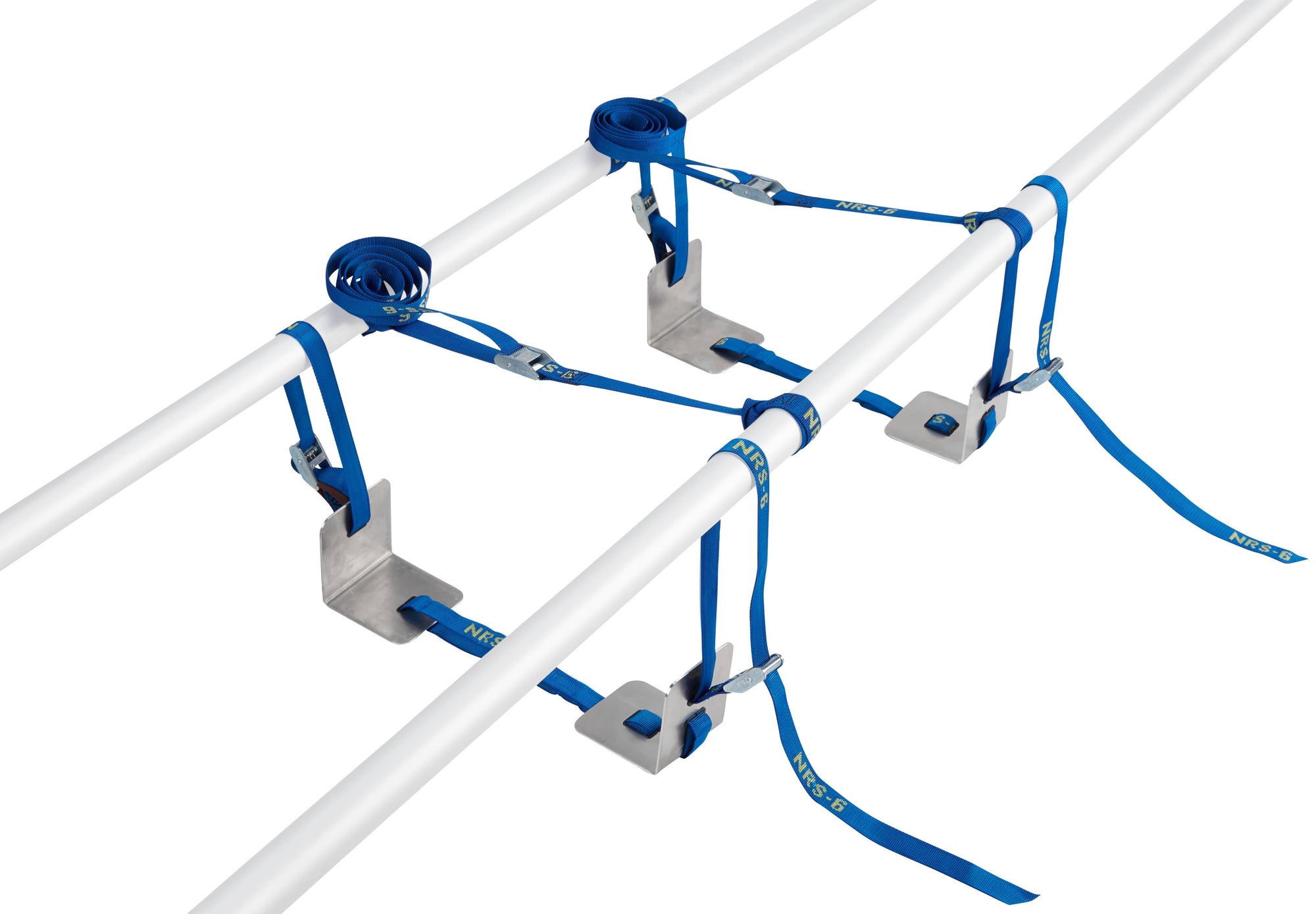 NRS Frame Adjustable Dry Box Mounts by NRS allow custom height adjustment for drybox on raft frames during guided fly fishing trips
