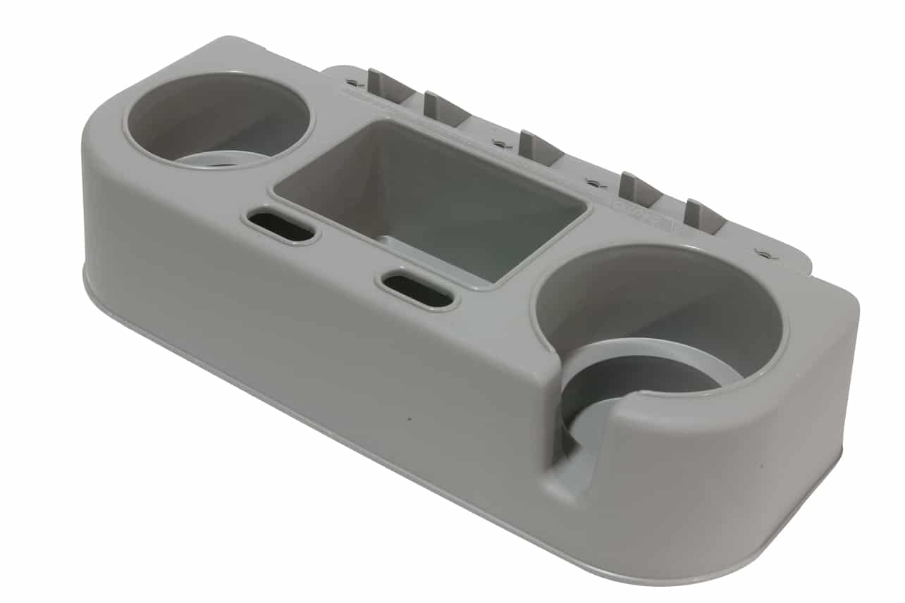 Outcast Seat Caddy by Outcast with cup holders and storage tray for organizing gear on pontoon boats at Freestone Fly Shop