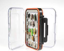 New Phase 1447 Bantam Double Sided Waterproof Box 4" x 2.75" x 1.25" by New Phase Inc at Freestone Fly Shop
