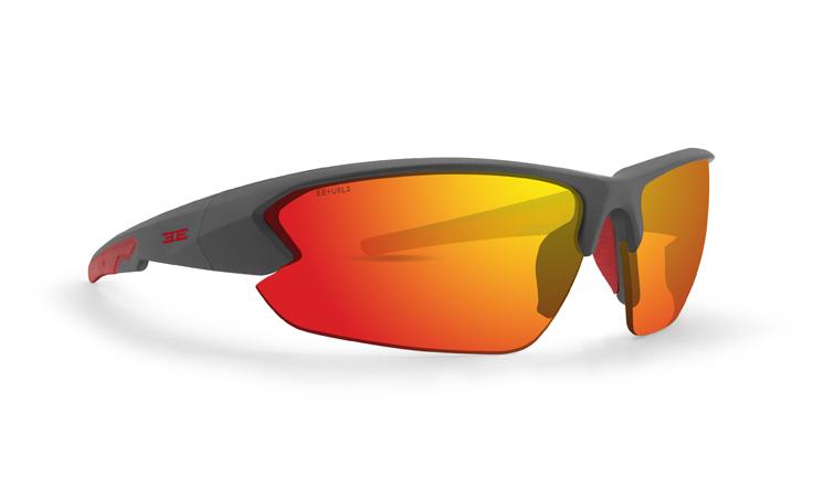 Epoch 4 Gray/Red Amber sunglasses by Epoch Eyewear with gray frame and amber red lenses for fly fishing at Freestone Fly Shop