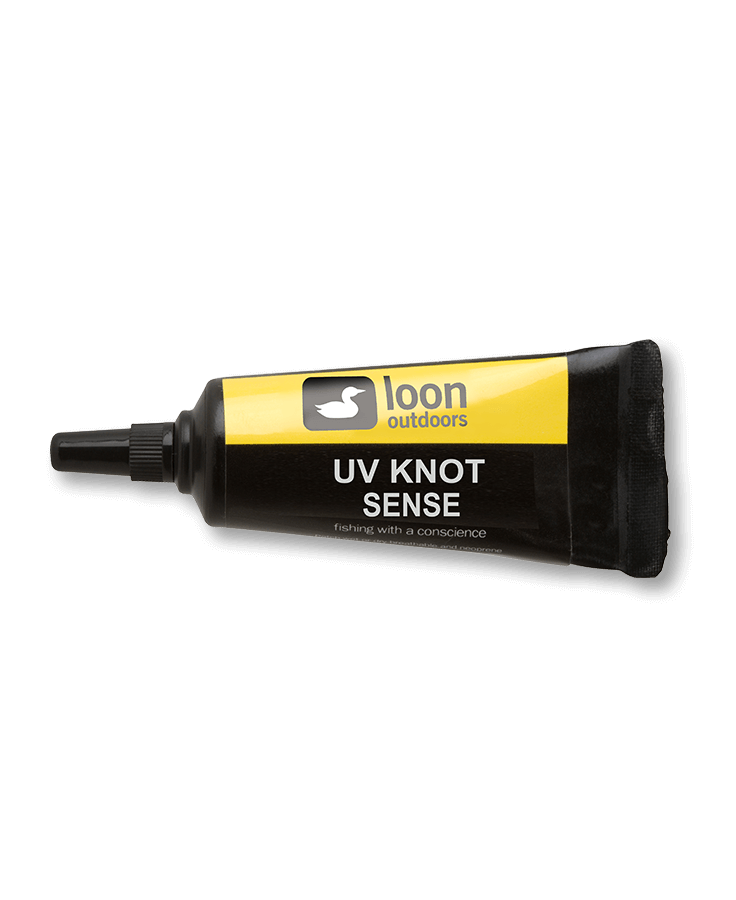 Loon Uv Knot Sense tube for strengthening and smoothing fishing knots with UV curing at Freestone Fly Shop