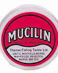 Mucilin fishing fly tying wax in round container for secure fly tying at Freestone Fly Shop